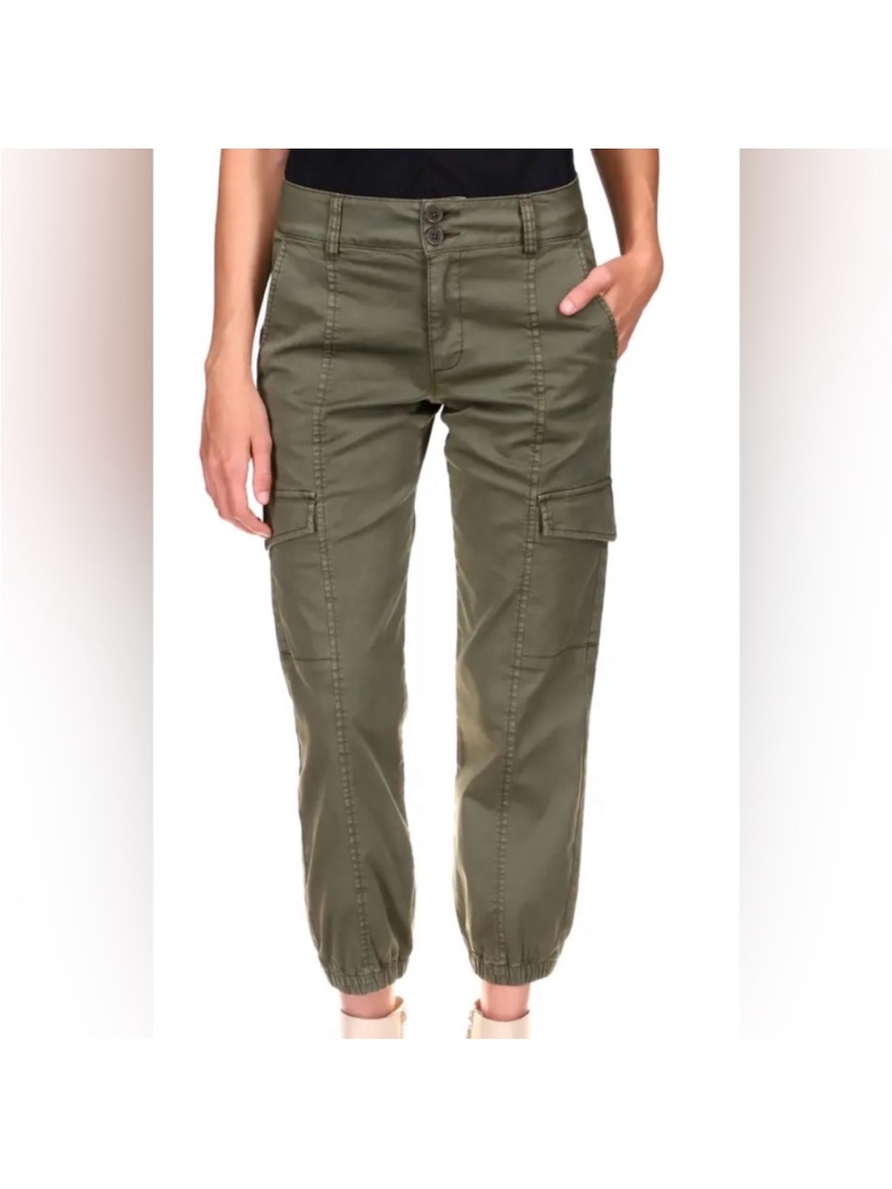 Sanctuary standard surplus military green cargo jogger pants women’s 31